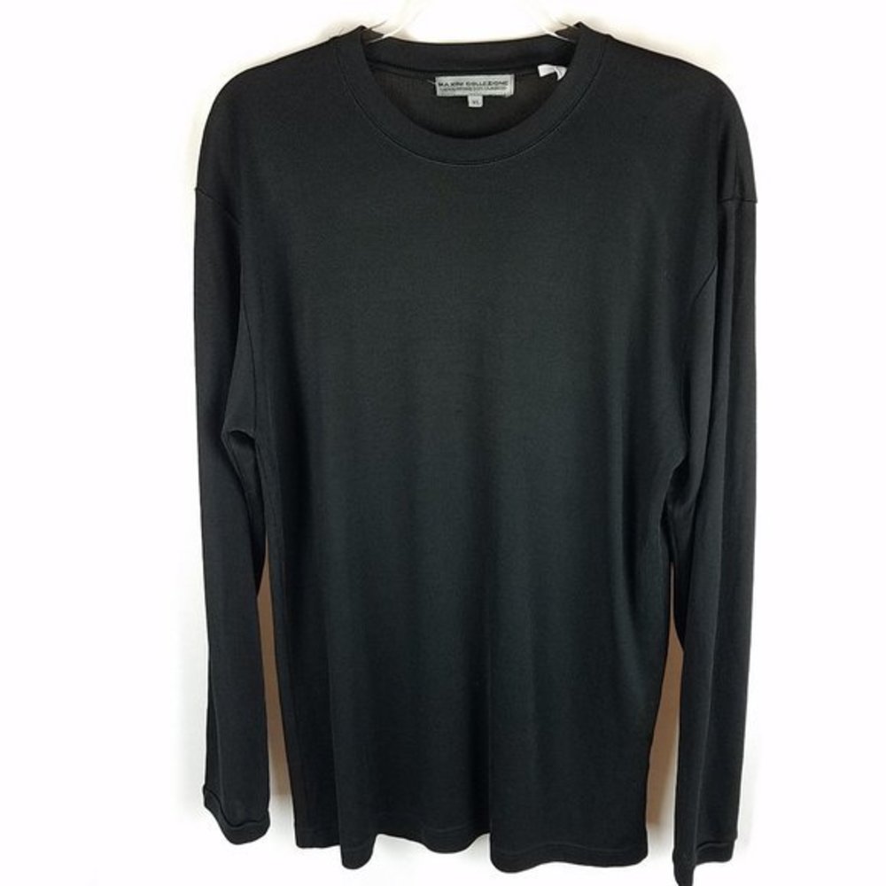Maxini Collezione‎ shirt black crew neck knit XL